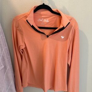 Bad Birdie Women's Coral Quarter-Zip Sweatshirt